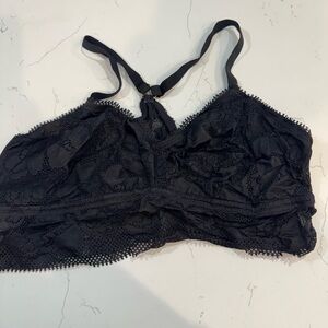 Aerie Midnight Black Lace Bralette